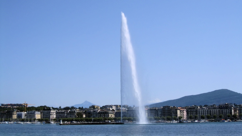 day, nature, travel, sky, motion, architecture, geneva, no people, lake geneva, 2K, water, rade, clear sky, travel destinations, splashing, water jet