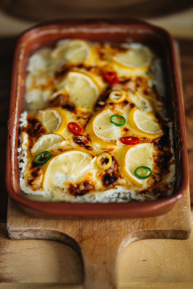 lemon, copy Space, close-up, color Image, herb, food And Drink, bell Pepper, baked, dark, casserole, italian Cuisine, 4K, temptation, no People, rustic