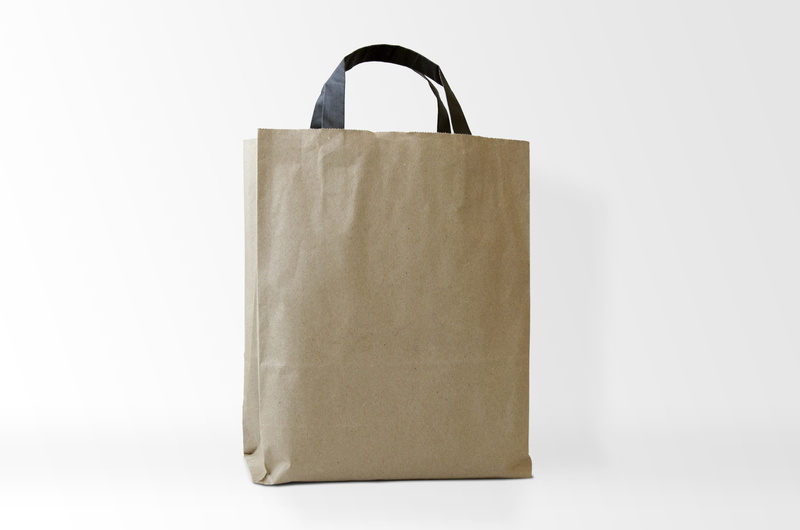 still life, white background, kraft, retail, space, kraft bag, close-up, shopping bag, container, mock-up, cut out, no people, studio shot, blank, packing