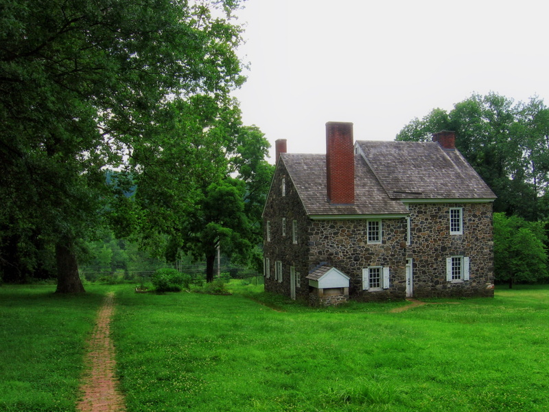 land, rock, near, grass, lawn, brick, Brandywine, green color, nature, outdoors, cottage, stone, outside, field, 1080P, Pennsylvania, building, architecture