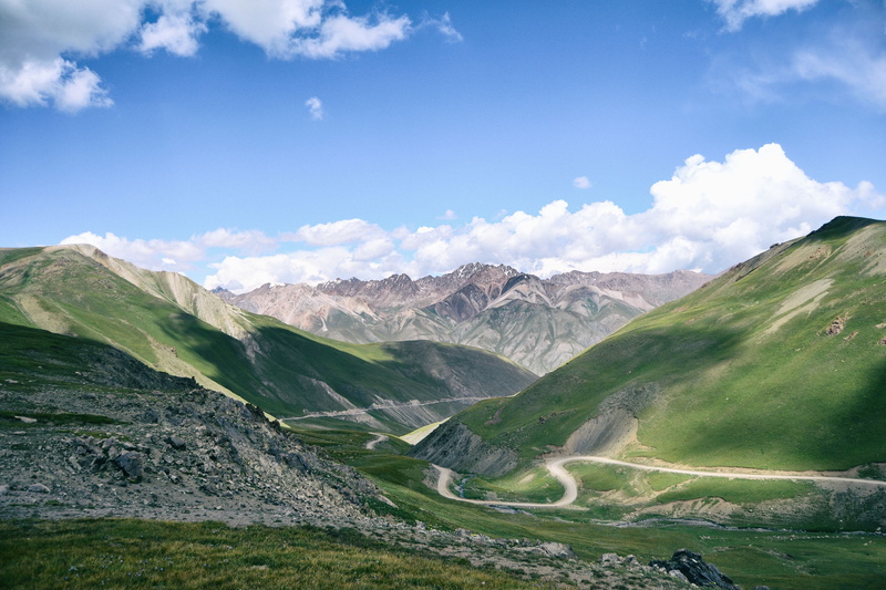 remote, song-kul, road, no people, mountain range, outdoors, travel, 4K, nomad, day, mountain, kyrgyzstan, travel destinations, land, landscape, scenics - nature