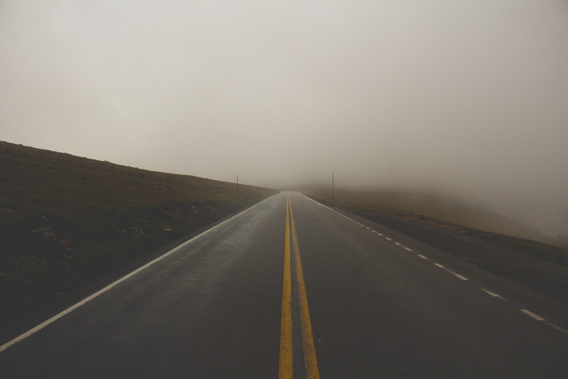 sky, dividing line, double yellow line, day, road marking, outdoors, beartooth, the way forward, united states, transportation, road, diminishing perspective