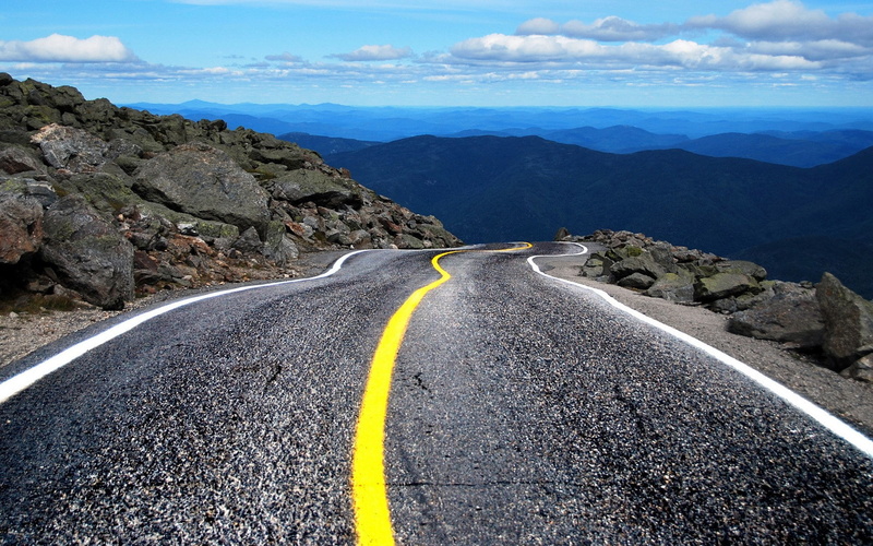 mountain range, tranquility, diminishing perspective, cloud - sky, road, no people, marking, scenics - nature, 1080p  nature hd 1920x1200, symbol, dividing line