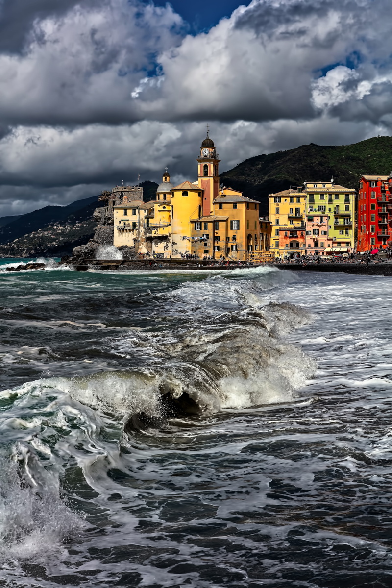 place of worship, no people, waterfront, building, 5K, balcony, city, rock, motion, colors, architecture, roof, castle, power in nature, religion, building exterior
