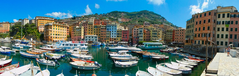 scenic, cityscape, multi colored, travel, genova, colorful, camogli, travel destinations, canal, building exterior, architecture, harbor, no people, italy