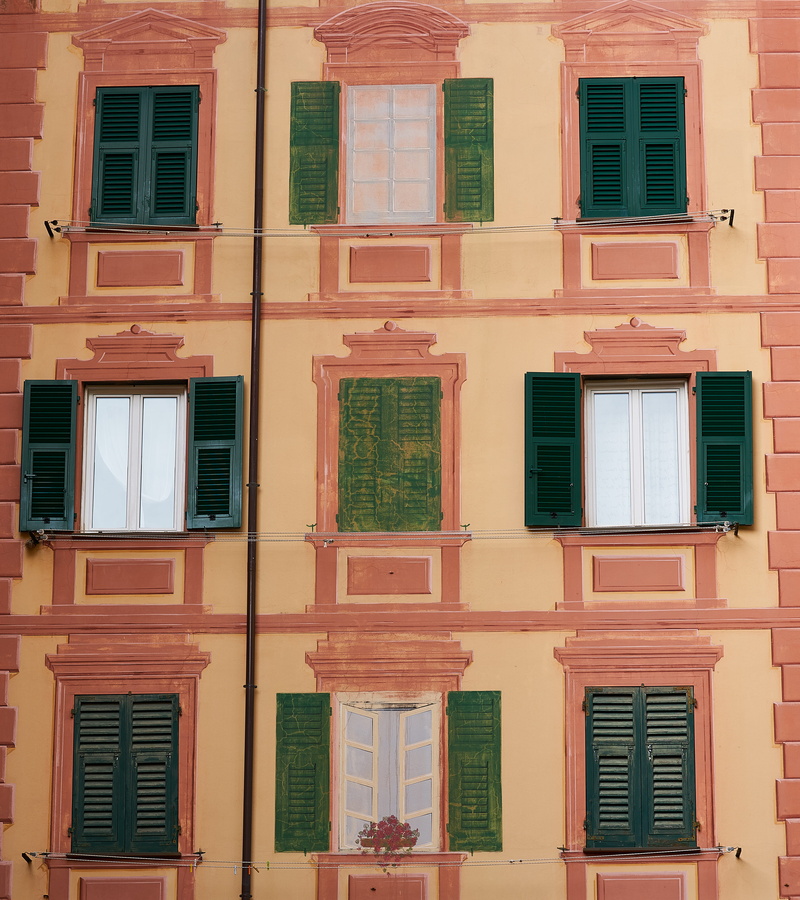 door, day, window, house, full frame, built structure, no people, building, 4K, residential district, architecture, wall, italy, building exterior, camogli