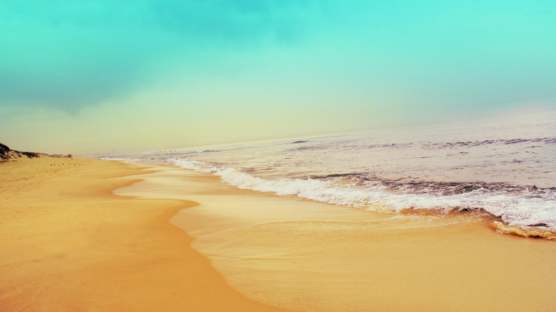 sky, beach, nature and landscapes, 1080P, waves, azure, sunny