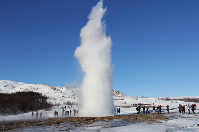 hot spring, travel destinations, nature, outdoors, scandinavia, beauty in nature, frost, Geysers, near, blue, popular, people, erupting, Amazing, power in nature