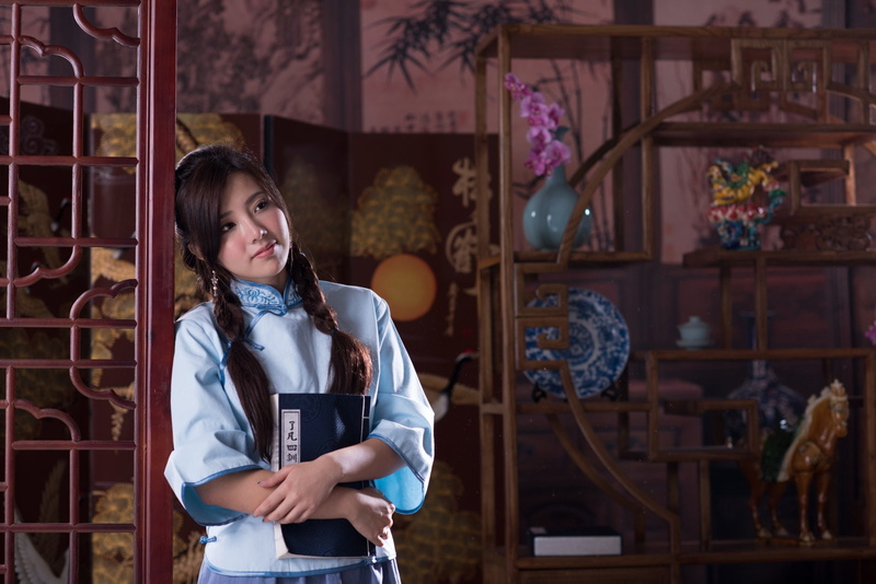 Girl, Asian, 1080P, Copybook, Taiwanese, Models, Vase, Flower, Orchid, Model, Chén Sīyǐng