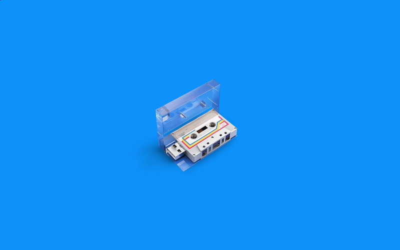 cut out, Andrei Lacatusu, technology, connection, Audio cassettes, The, still life, high angle view, business, close-up, Minimalism, single object