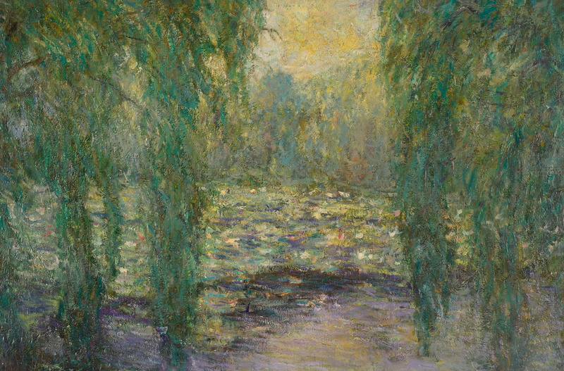 picture, landscape, Water lilies, 4K, Blanche Hoschede-Monet, Blanche Monet