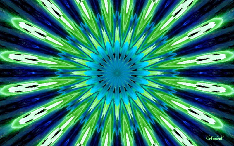 Abstract, shape, green color, creativity, full frame, cehenot, multi colored, blue, texture, 2K, indoors, painting, technology, no people, abstract backgrounds