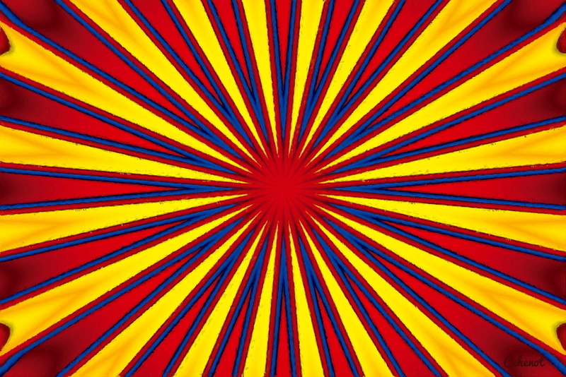creativity, national day, close-up, textured, design, mandala, pictura, yellow, pattern, flag, blue, zi nationala, red, vibrant color, full frame, painting