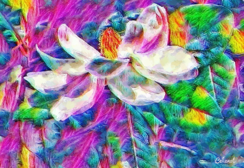 still life, large group of objects, pictura, by cehenot, white, green, craft, multi colored, 1080P, art and craft, art, Magnolia flower, choice, full frame