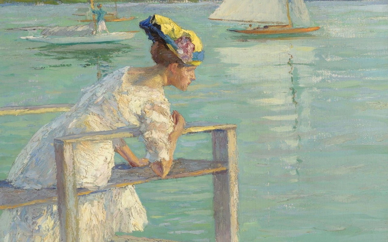 720P, no people, luminos, weimaraner, summer, hat, pictura, lake, animal, On the dock, edward cucuel, mammal, animal wildlife, dog, vertebrate, day, domestic