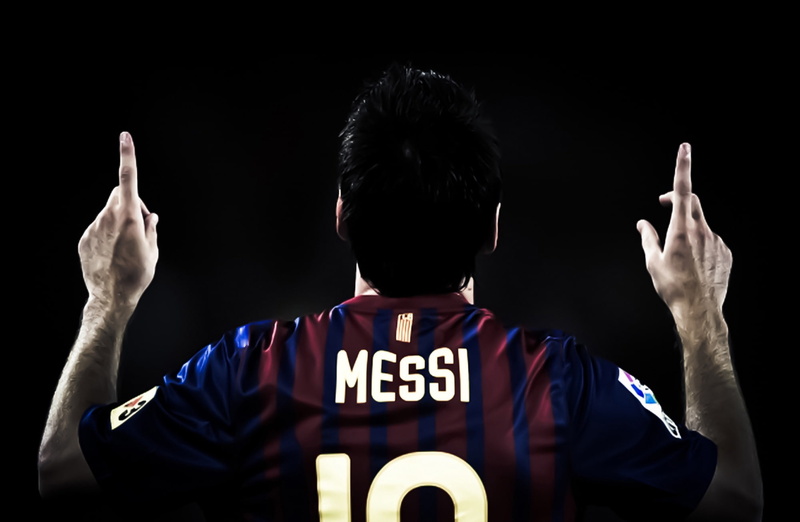black background, adult, lionel, indoors, standing, men, number, text, Sports, arms raised, Argentina, hand, barcelona, body part, Football, lionel messi