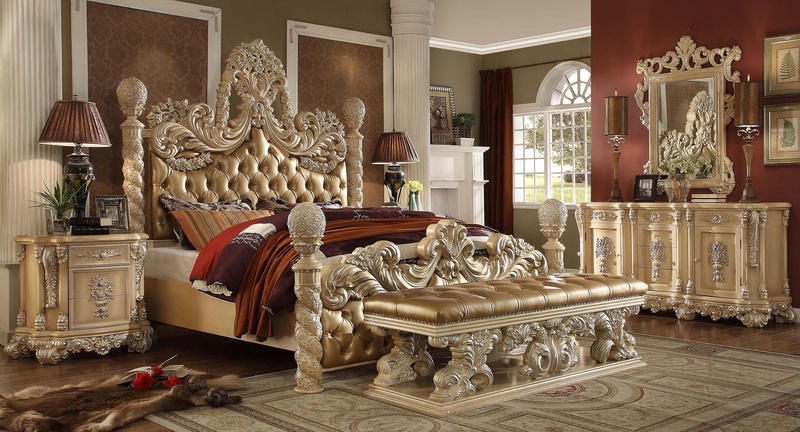 cama, muebles, clasicos, habitacion, 1080P, interior