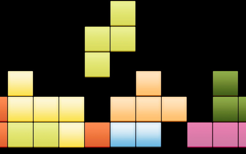 video, 1080P, clasico, juego, tetris