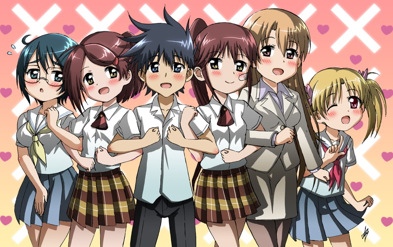 2K, Mikazuki Kiryū, Yūzuki Kiryū, Anime, Ako Suminoe, Riko Suminoe, Miharu Mikuni, Keita Suminoe, Kiss×sis
