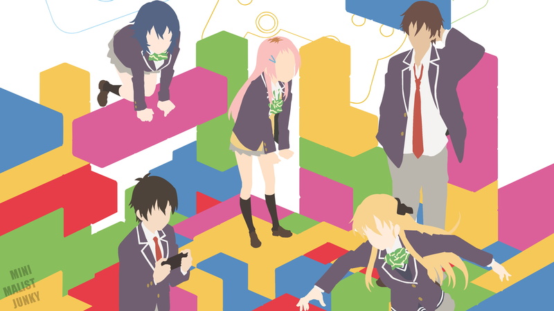 Keita Amano, Tasuku Uehara, Aguri (Gamers!), Gamers!, 4K, Chiaki Hoshinomori, Anime, Karen Tendou