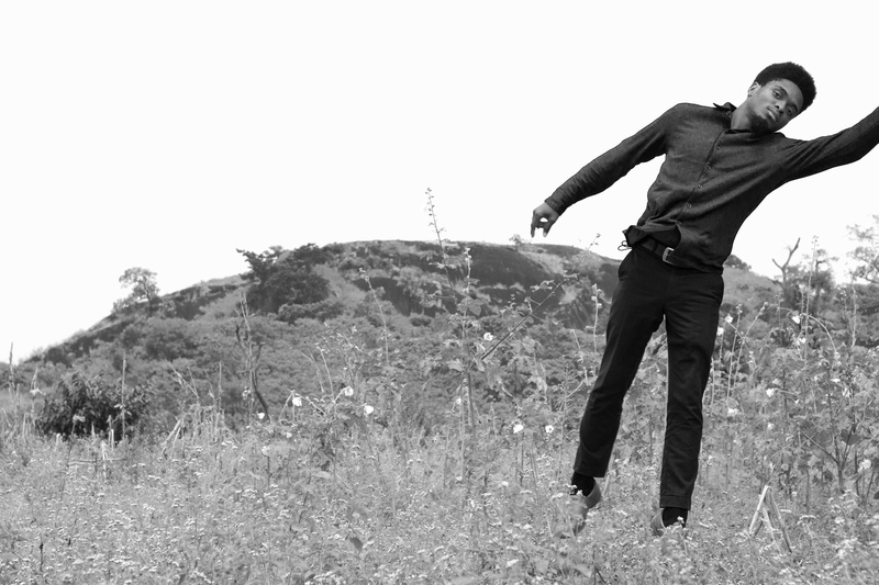 africa, men, mountains, black, standing, nigeria, sky, males, one person, plant, grass, real people, young men, white, young adult, lifestyles, afro, full length
