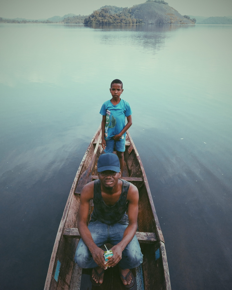 smiling, sea, water, nigeria, men, young men, people, real people, ocean, casual clothing, portrait, front view, full length, lake, lake, leisure activity
