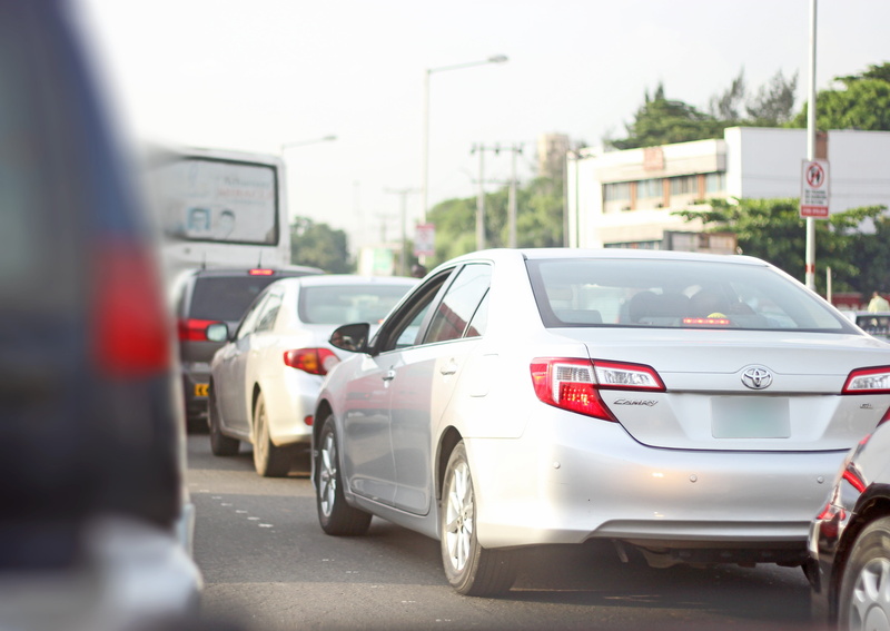 metropolis, waiting, motor vehicle, Car, city, travel, 4K, outdoors, land Vehicle, taxi, nigeria, africa, Lagos, red, road, day, communication, Transportation