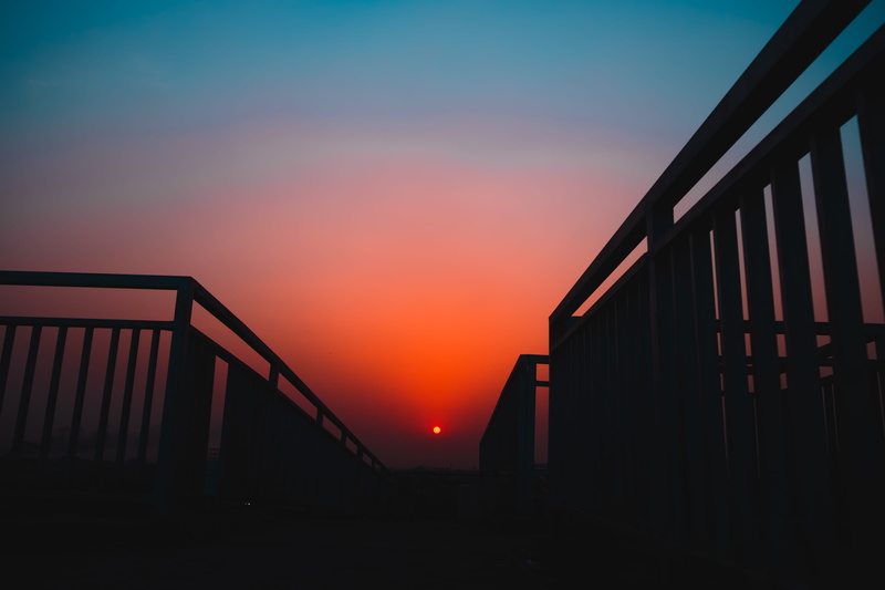 low angle view, no people, building exterior, silhouette, staircase, red, wallpaper,night,day,goldenhour, sunset, 4K, scenics - nature, abuja, sky, built structure