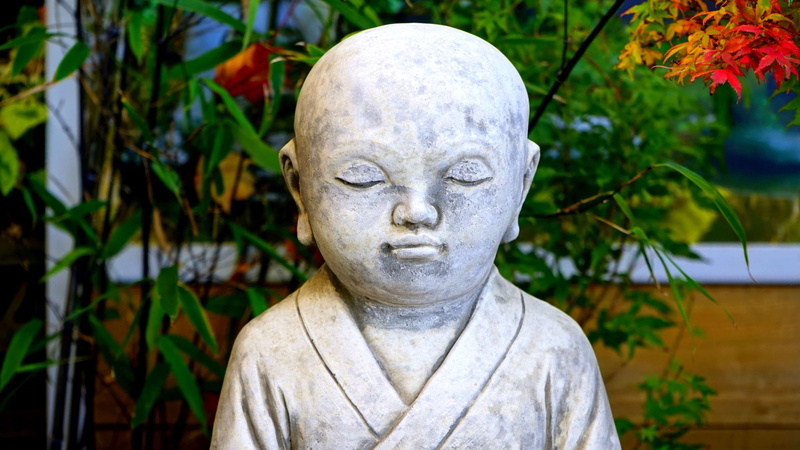 blur, statue, religion, portrait, creativity, spirituality, no people, close up, male likeness, buddhism, meditation, plants, face, culture, nature, representation