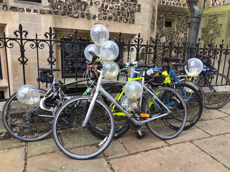 parking, land vehicle, stacked, stationary, celebrates, leaning, footpath, travel, balloons, 4K, sidewalk, cycles, united kingdom, architecture, building