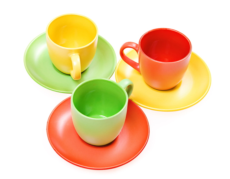 food, isolated, mug, pink, service, yellow, color, 1080P, ceramic, white, multi colored, bright, drink, closeup, glass, purple, clean, no people, cut out