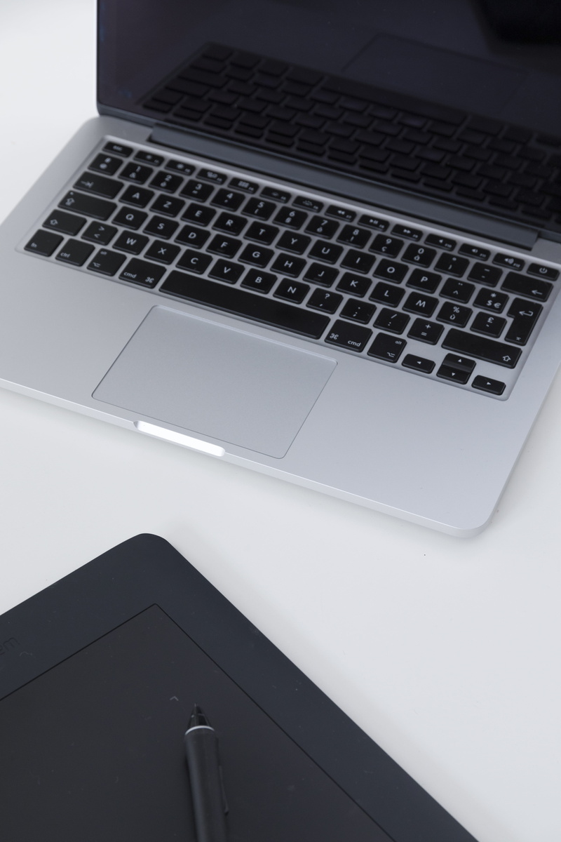 wacom, still life, computer equipment, connection, laptop, silver colored, mac, graphic design, table, smart phone, keyboard, technology, no people, computer keyboard
