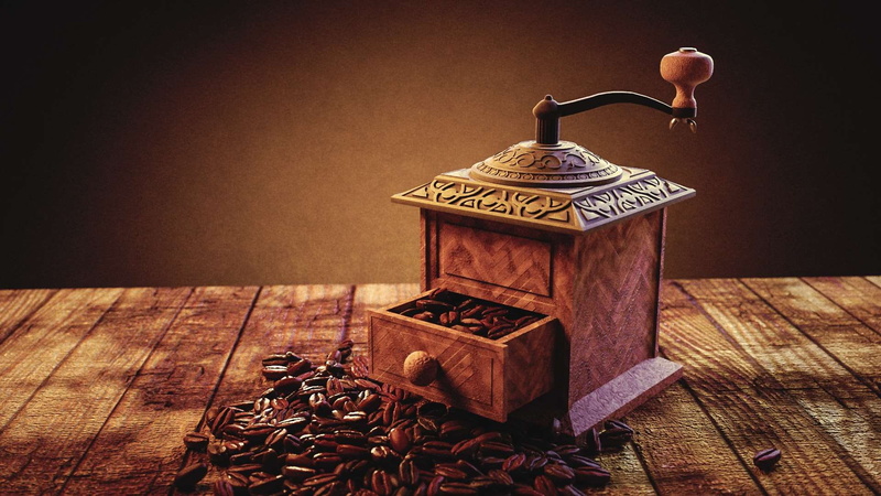 brown, creativity, coffee beans, roasted coffee bean, retro styled, metal, flooring, table, still life, no people, container, ornate, wall - building feature