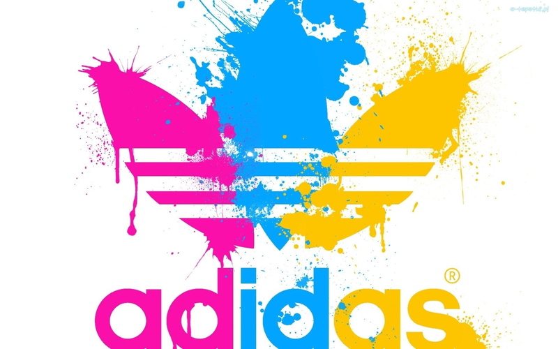 pink color, blue, Accessories, splattered, abstract, creativity, Sports apparel, vibrant color, white background, pattern, backgrounds, Adidas originals
