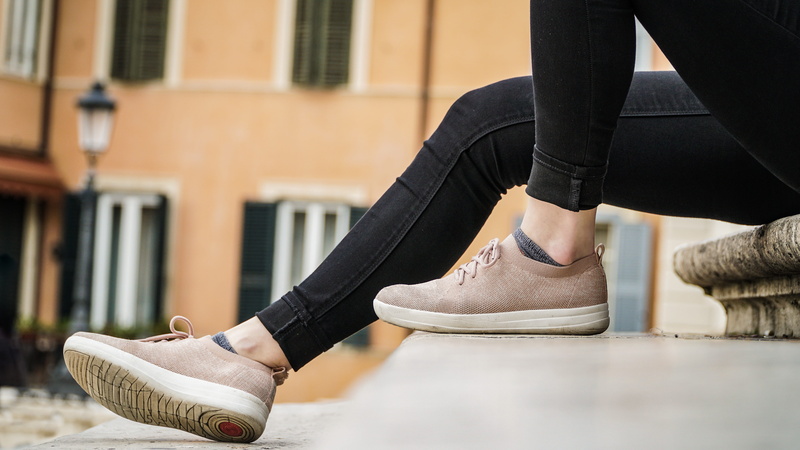 black color, shoe, architecture, human foot, person, human body part, adult, pants, 5K, canvas, human limb, leisure activity, Italy, low section, ankle