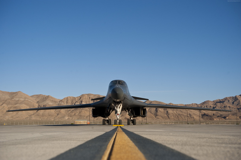fighter aircraft, Rockwell B-1 Lancerr, 4K, U.S. Air Force