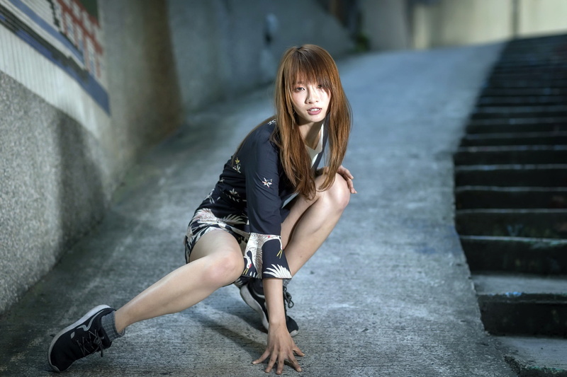 socks, brunette, long hair, sneakers, 1080P, Asian, women