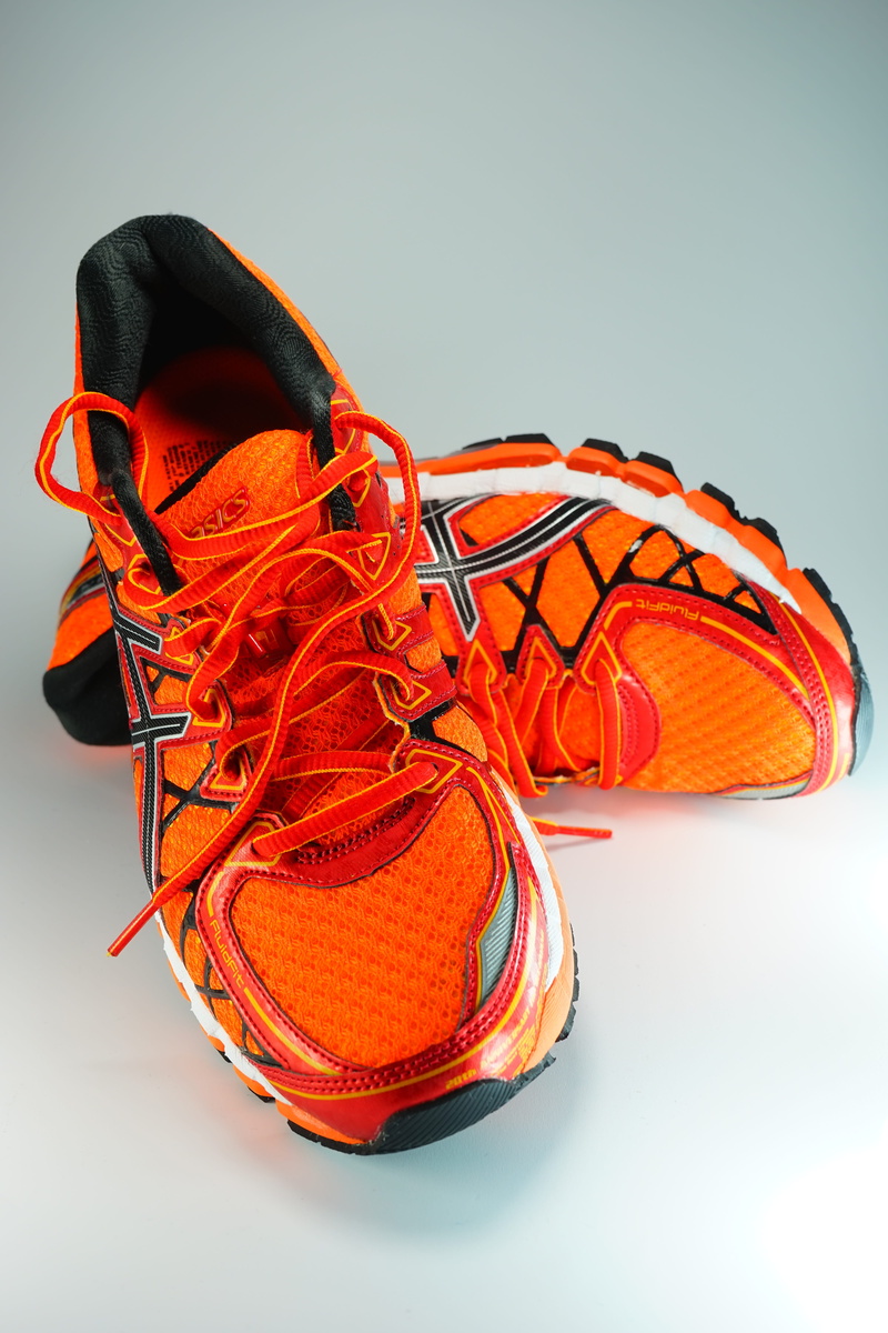 cut out, compatibility, close-up, orange color, orange, studio shot, fashion, shoes, sports shoes, 5K, jogging, personal accessory, jogging shoes, still life