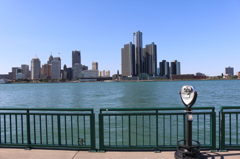 sky, built structure, building exterior, outdoors, water, urban skyline, modern, architecture, 1080P, windsor ontario, tower, landscape, city, nature
