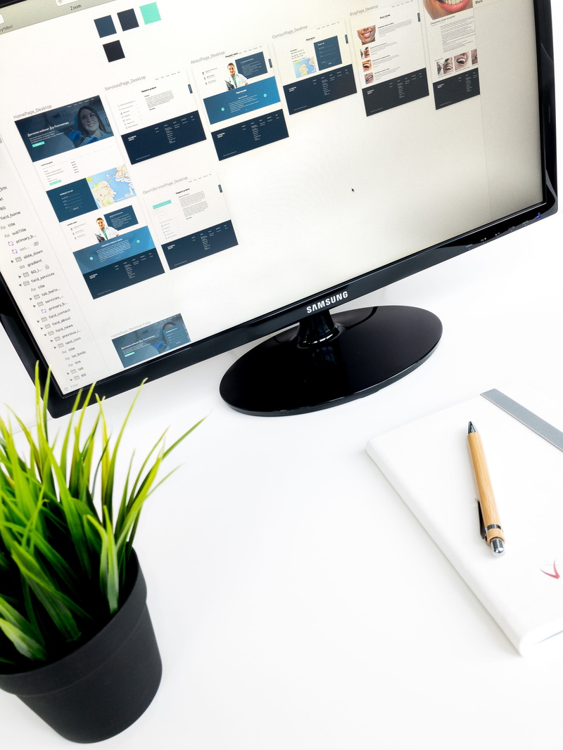 communication, keyboard, potted plant, high angle view, houseplant, hardware, 4K, computer, paper, pen, screen, indoors, person, display, no people, publication