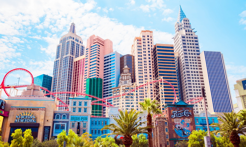 street, vase, skyscraper, urban skyline, building exterior, built structure, office, new york-new york hotel and casino, nature, landscape, urban, cityscape