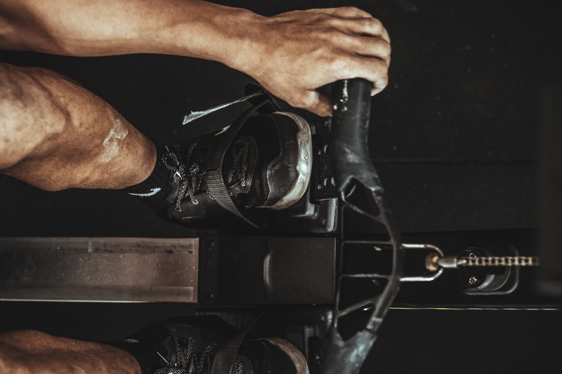 using, men, sneakers, man, hand, repairing, active, human body part, work tool, rubber shoes, fitness, occupation, indoors, working, footwear, equipment