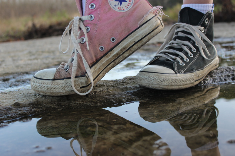 converse, dirty, pattern, day, nature, feet, low section, print, canvas shoe, water, two shoes, boots, converse shoes, body part, shoelace, conversky, sun