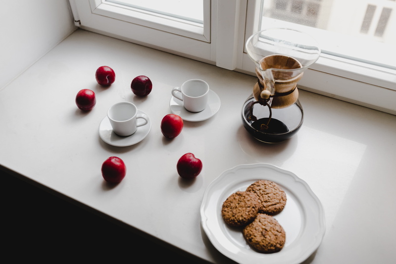 5K, day, household equipment, cup, filter, no people, morning, plate, drink, cafe, food, food and drink, plums, delicious, bowl, fruits, table, domestic life