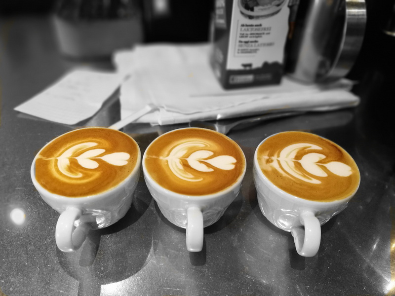 food and drink, coffee - drink, 4K, coffee, Latte, still life, glass, table, barista, hot drink, milk, mug, refreshment, coffee cup, food, freshness, triple