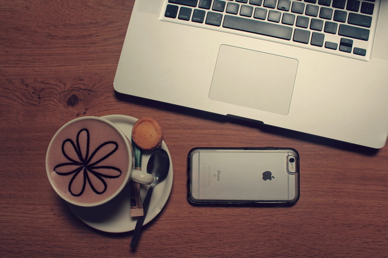 coffee - drink, refreshment, wireless technology, food and drink, connection, indoors, wood - material, barista, coffee, phone, computer key, computer keyboard