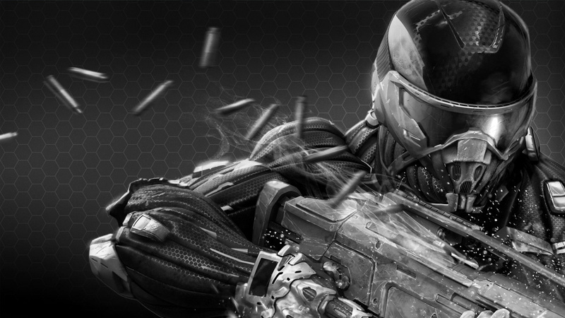 crysis, hd, Black, 1080P, video, black and white, CG, Action, games, Bullets, art, Adventure