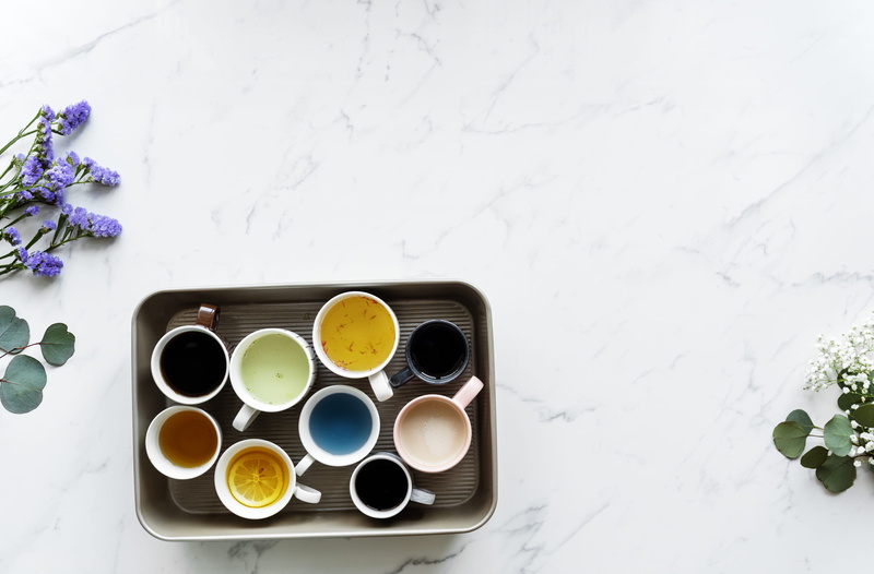 aroma, different, indoors, fresh, white background, catering, creativity, many, caffeine, brew, no people, table, directly above, still life, multi colored