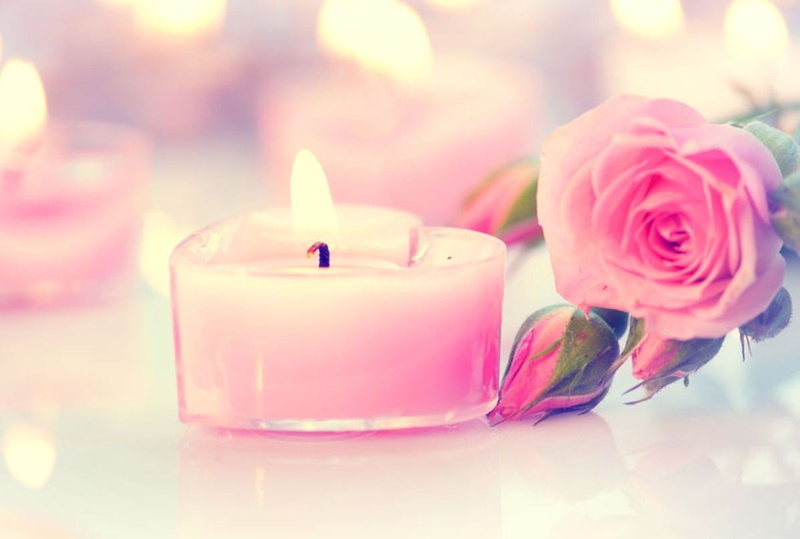 petal, candle, burning, focus on foreground, nature, rose, plant, 480P, flame, indoors, pink, fire - natural phenomenon, subbotina anna, ♥, flower, heat - temperature