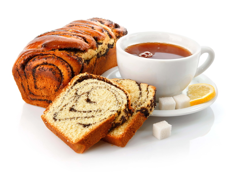 close-up, lemon, bakery, indulgence, pastry, white Background, sweet Food, plate, poppy, isolated, food And Drink, tea, slice, no People, white, meal, cup